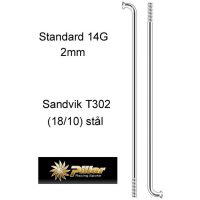 EKER 2mm SILVER L.232mm STD 14G 72-PACK