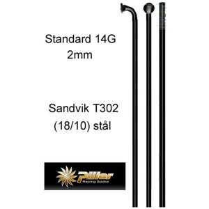 EKER 2mm SVART L.294mm STD 14G 72-PACK