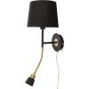 Eketorp Vägglampa, Svart/mässing ANETA HOME Svart /Matt Mässing – miniatyr 3