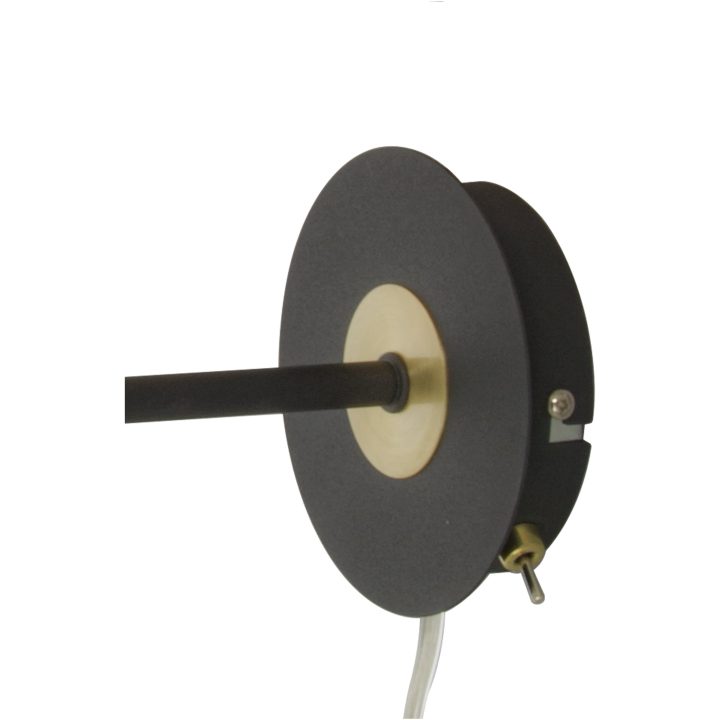 Eketorp Vägglampa, Svart/mässing ANETA HOME Svart /Matt Mässing – bild 2