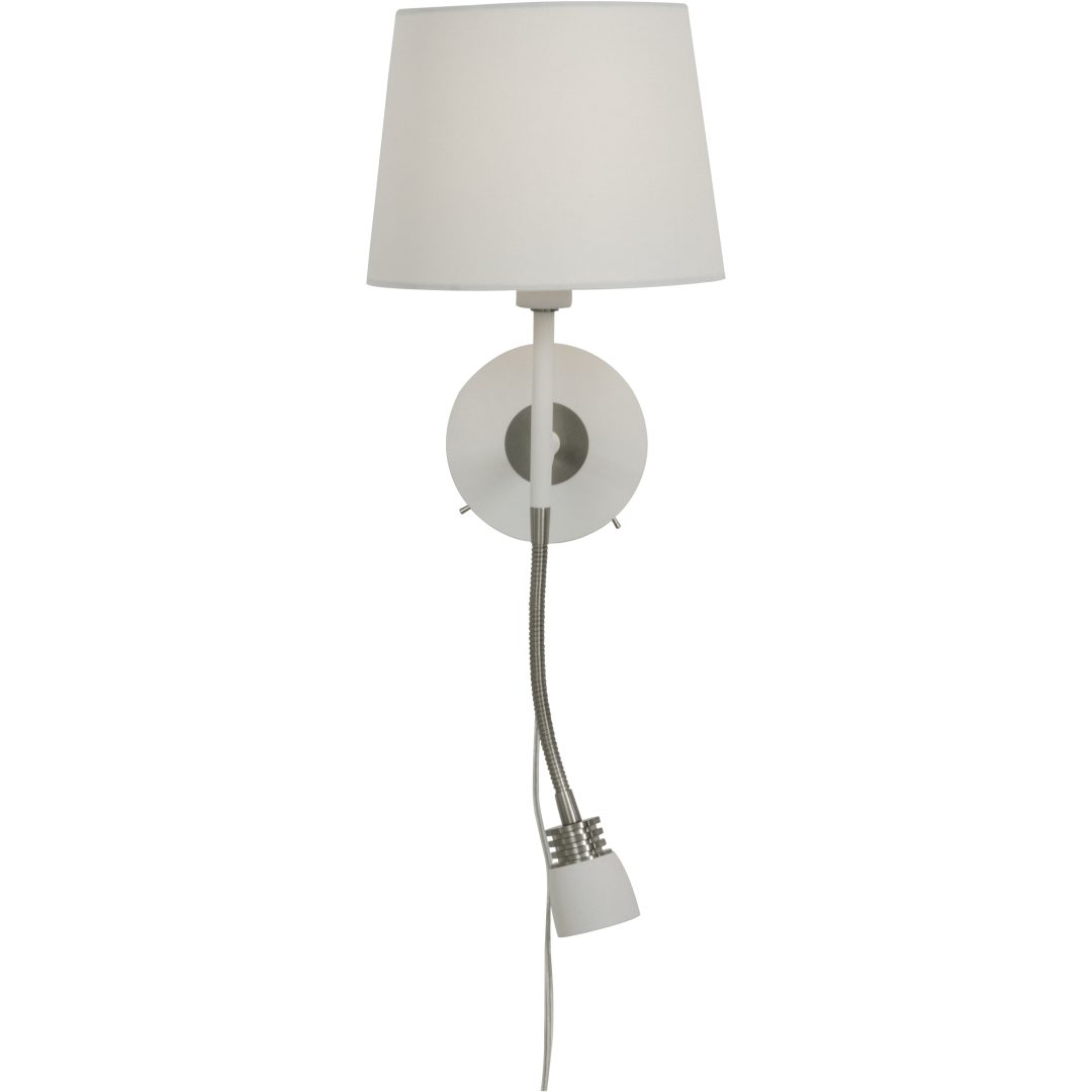 Eketorp Vägglampa, Vit/stål ANETA HOME Vit /Stål – bild 3