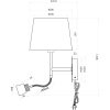 Eketorp Vägglampa, Vit/stål ANETA HOME Vit /Stål – miniatyr 5
