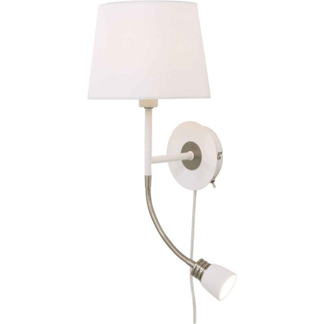 Eketorp Vägglampa, Vit/stål ANETA HOME Vit /Stål