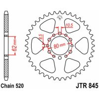 EK/JT Chain Kit 520H 14/40 - Standard Rear Sprocket