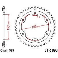 EK/JT Chain kit 525ZVX3 - 17/38-112 - Steel Standard Rear Sprocket