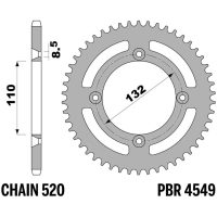 EK/PBR Chain kit 520 SRX2 - 12/48-118 - Steel Standard Rear Sprocket