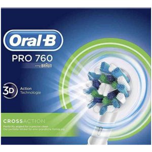 EL-TANDBORSTE PRO1 760LADDARE. 2 BORSTHUV.RESEFODRAL Oral-B