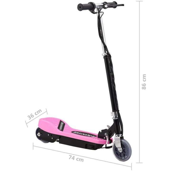 Elektrisk sparkcykel 120 W rosa vidaXL – bild 9