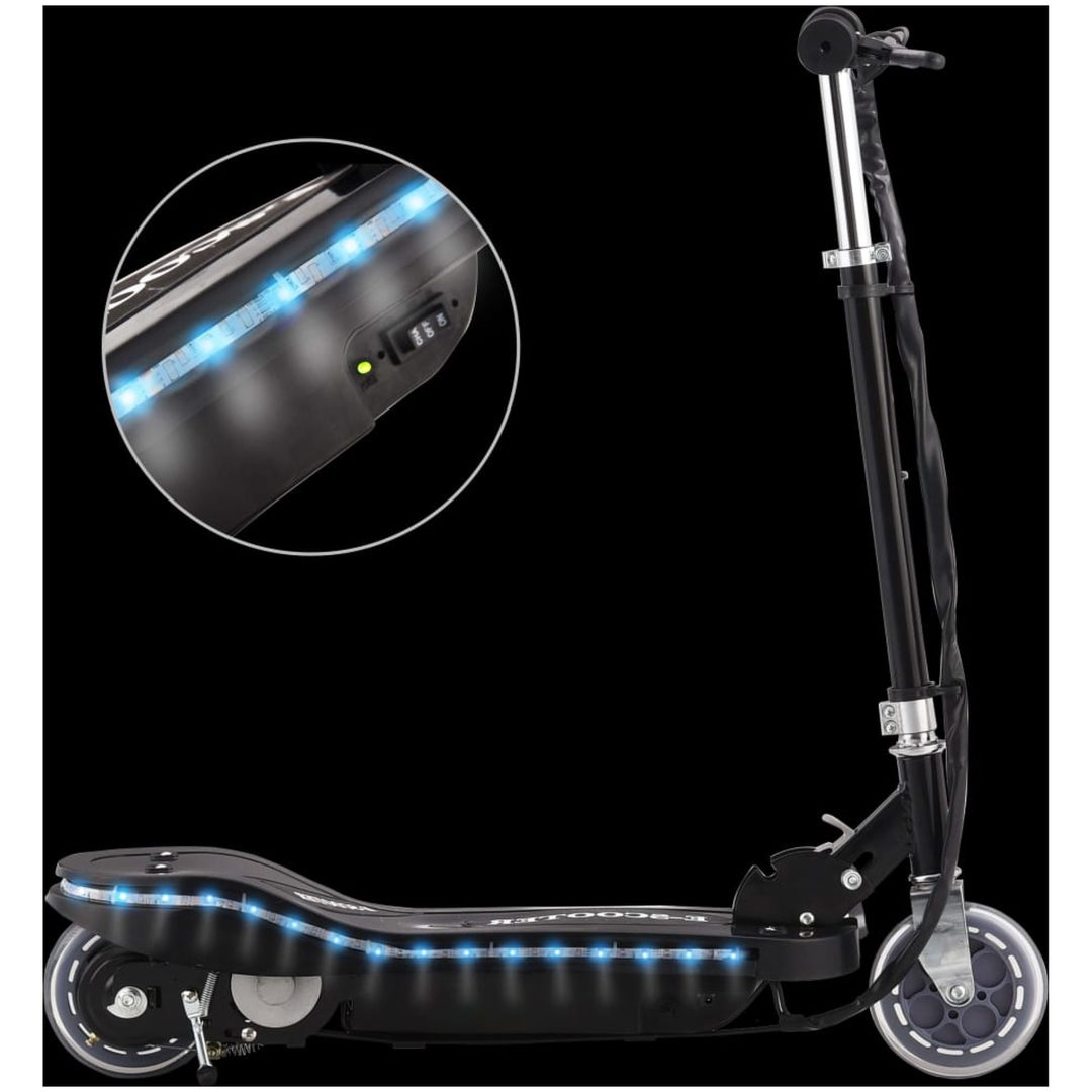 Elektrisk sparkcykel med LED 120 W svart vidaXL – bild 2
