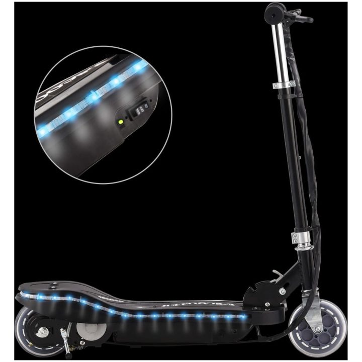 Elektrisk sparkcykel med LED 120 W svart vidaXL – bild 2