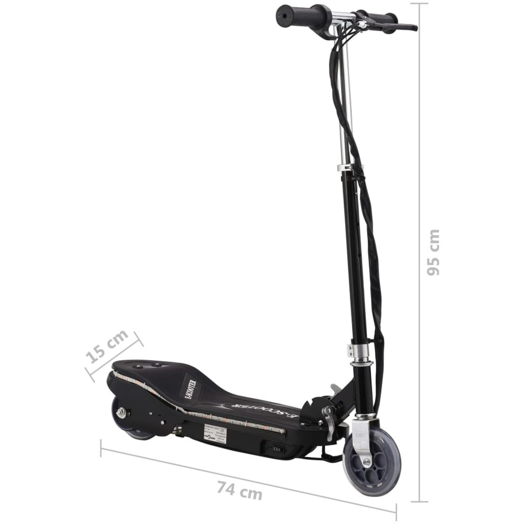 Elektrisk sparkcykel med LED 120 W svart vidaXL – bild 11