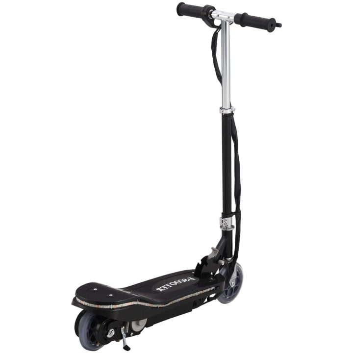 Elektrisk sparkcykel med LED 120 W svart vidaXL – bild 4