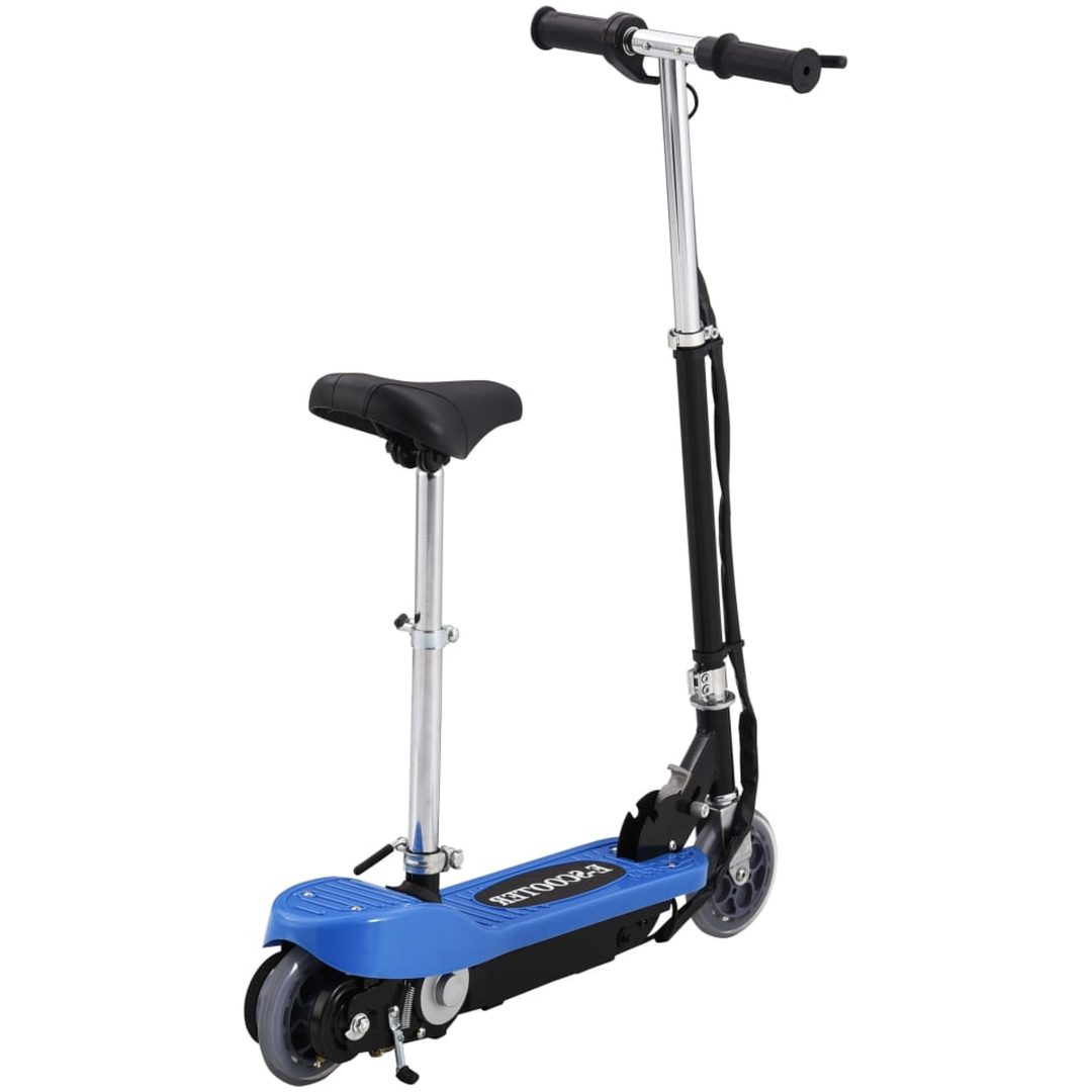 Elektrisk sparkcykel med sadel 120 W blå vidaXL – bild 3
