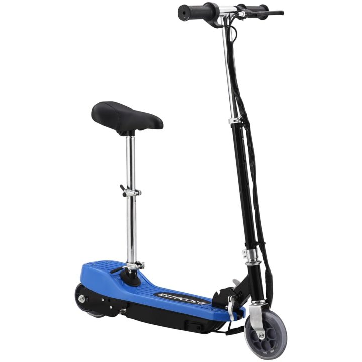 Elektrisk sparkcykel med sadel 120 W blå vidaXL – bild 4