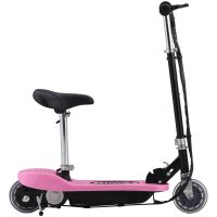 Elektrisk sparkcykel med sadel 120 W rosa vidaXL