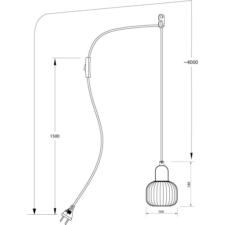 Elin Fönsterlampa, Stål/vit ANETA HOME Sockel G9 – bild 7