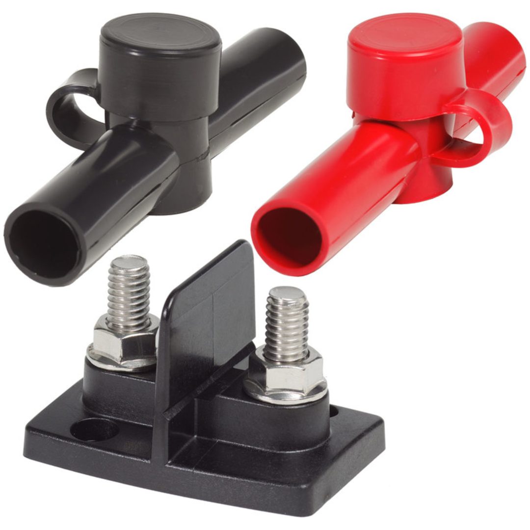 Elskena PowerPost Dual 2x3 8in Studs med isolatorer Blue Sea Systems