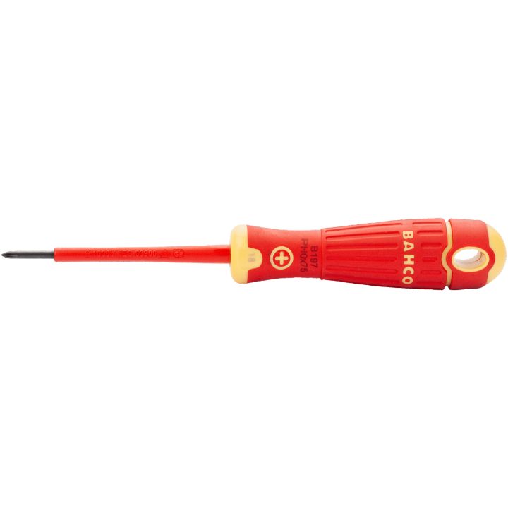 Elskruvmejsel BahcoFIT Isolerad PH BAHCO PH0 x 24,5 x 75 mm – bild 2