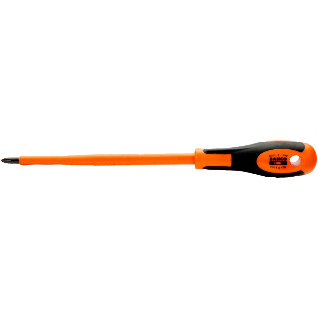 Elskruvmejsel VDE Isolerad 1000V PH BAHCO PH0 x 25 x 100 mm – bild 2