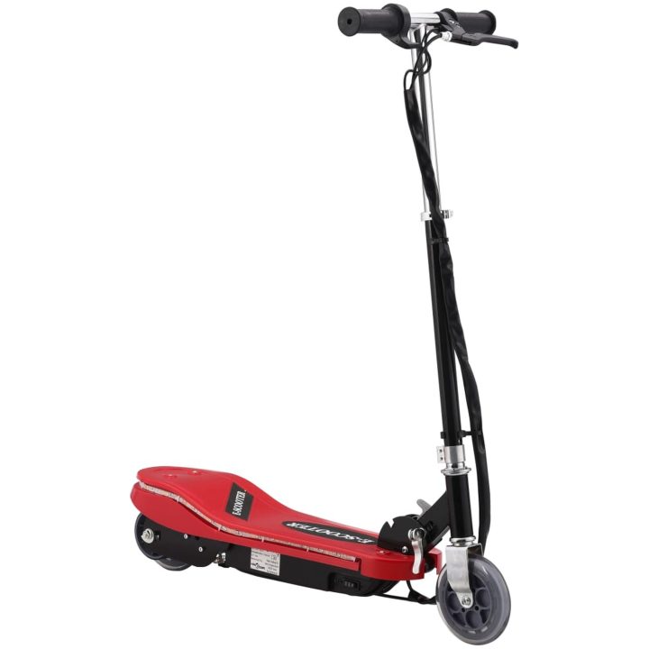 Elsparkcykel med LED 120 W röd vidaXL – bild 5