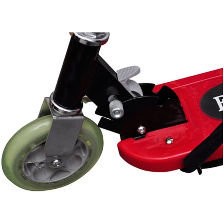 Elsparkcykel med sadel 120 W röd vidaXL – bild 4