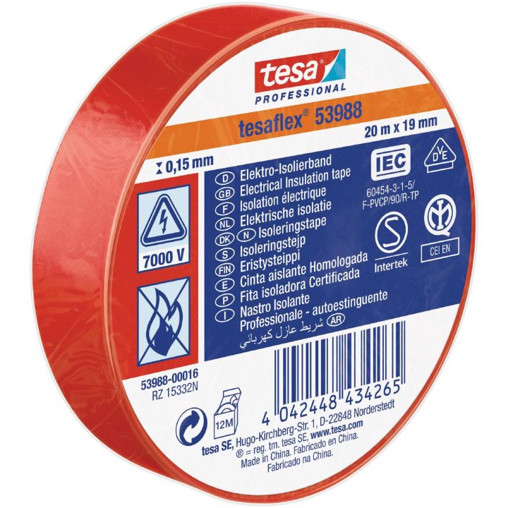 Eltejp flex 53988 TESA ELTEJP 53988 SVART 15MMX10M – bild 14