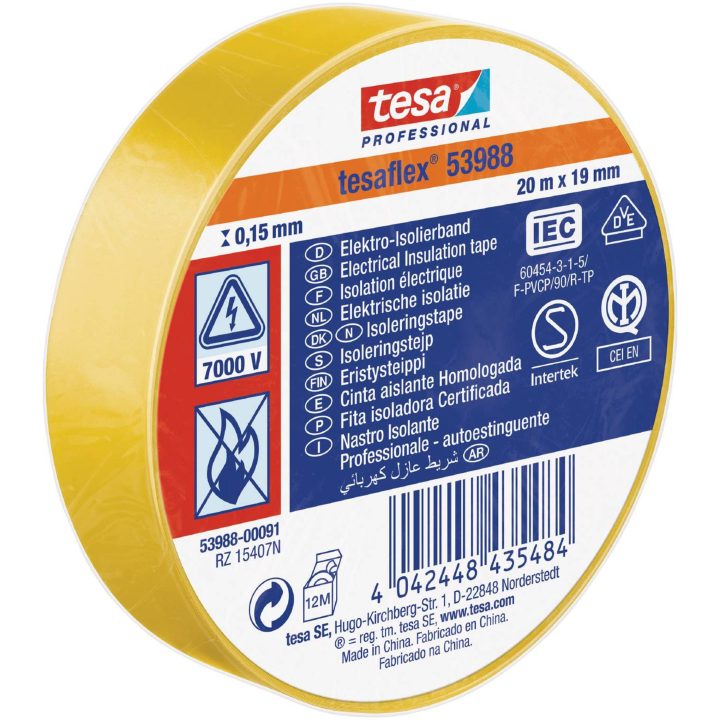 Eltejp flex 53988 TESA ELTEJP 53988 SVART 15MMX10M – bild 9
