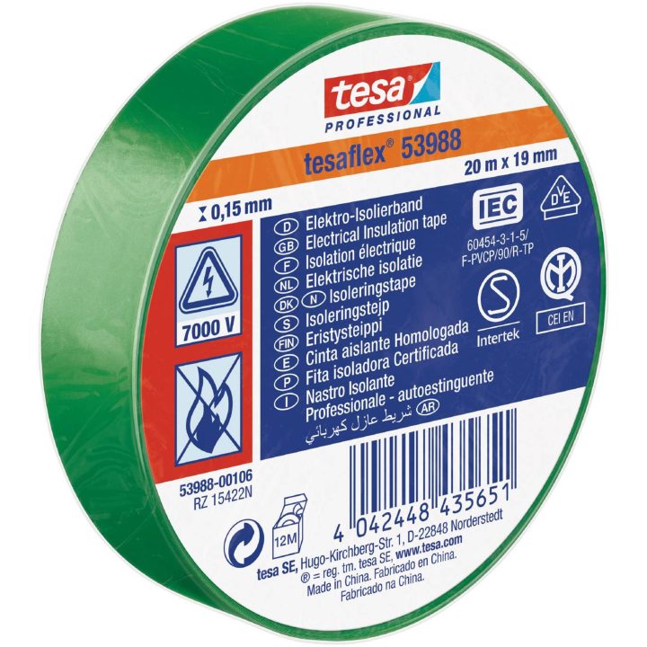 Eltejp flex 53988 TESA ELTEJP 53988 SVART 15MMX10M – bild 6