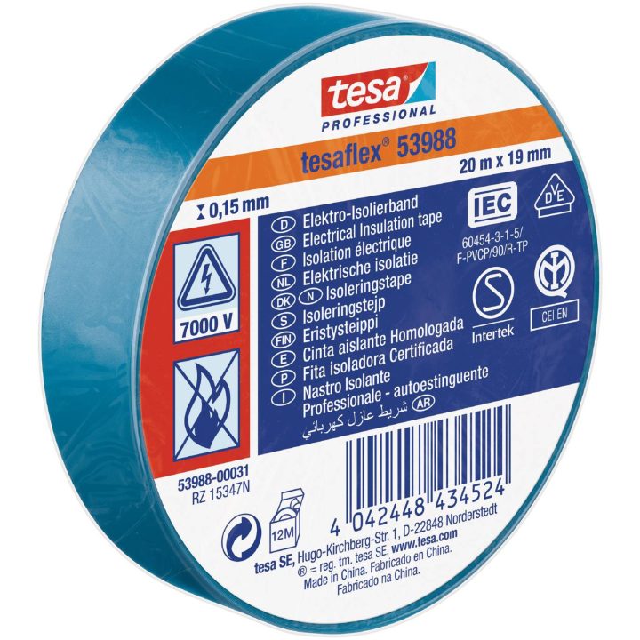 Eltejp flex 53988 TESA ELTEJP 53988 SVART 15MMX10M – bild 4