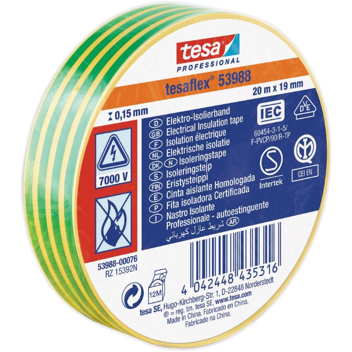 Eltejp flex 53988 TESA ELTEJP 53988 SVART 15MMX10M – bild 2