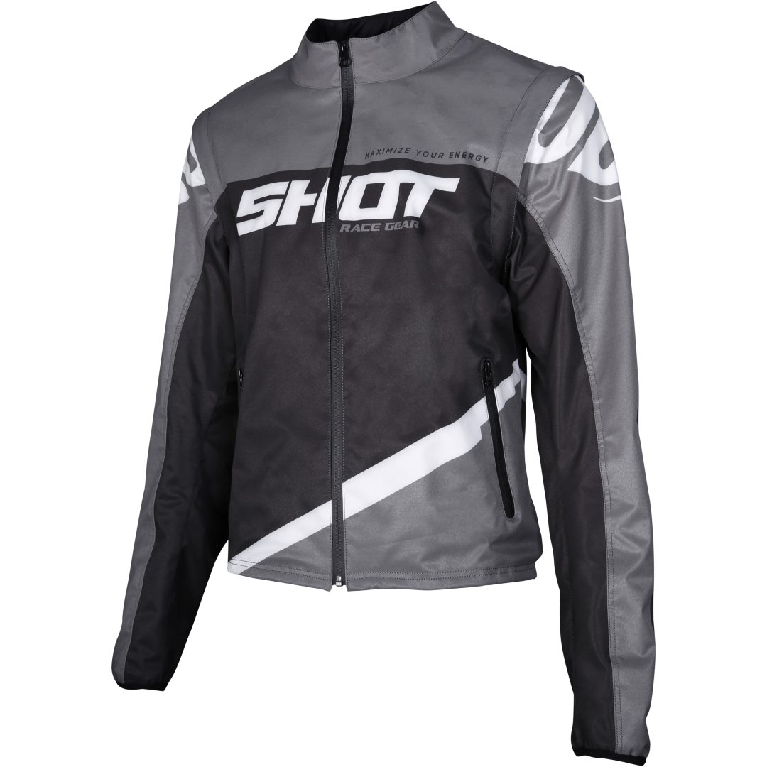 Enduroväst Softshell Lite Svart/Grå Shot Small