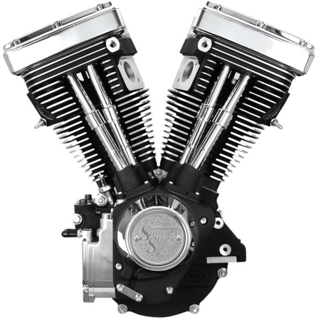 Motor V80 Long-block Svart Wrinkle S&S Cycle