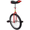 Enhjuling justerbar 20 tum röd vidaXL 50.8 cm – miniatyr 1
