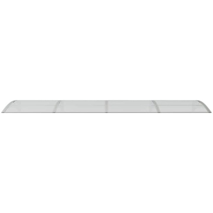 Entrétak grå och transparent 350x75 cm polykarbonat vidaXL 350 x 80 cm – bild 4