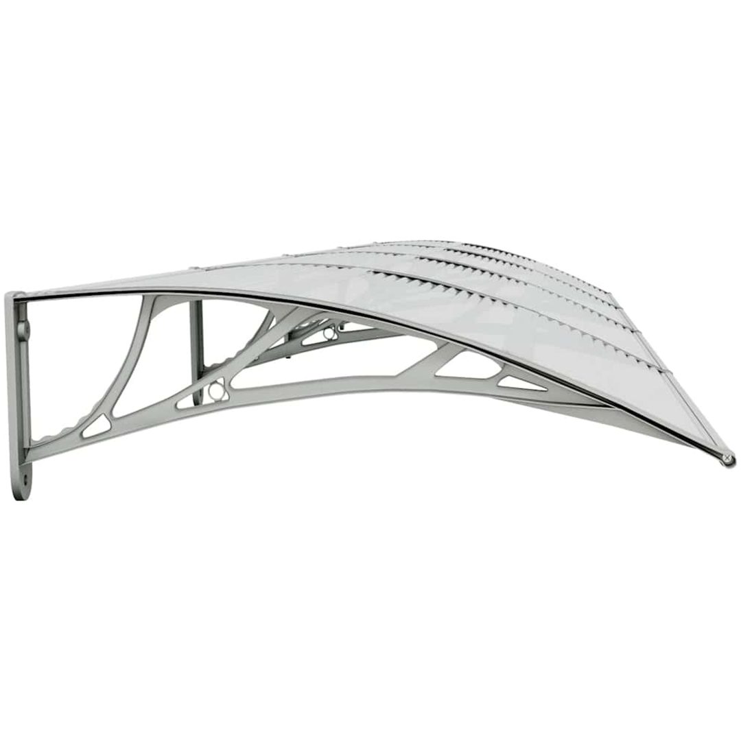 Entrétak grå och transparent 400x75 cm polykarbonat vidaXL N/a – bild 5