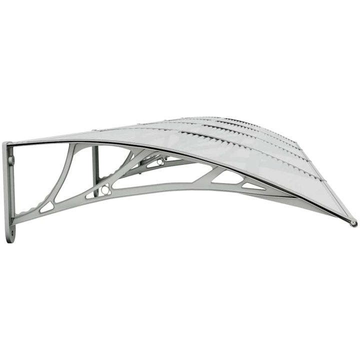 Entrétak grå och transparent 400x75 cm polykarbonat vidaXL N/a – bild 5