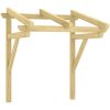 Entrétak impregnerad massiv furu vidaXL 100 x 100 x 80 cm – miniatyr 2