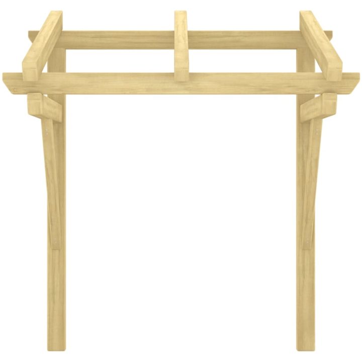 Entrétak impregnerad massiv furu vidaXL 100 x 100 x 80 cm – bild 3