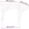 Entrétak impregnerad massiv furu vidaXL 100 x 100 x 80 cm – miniatyr 7
