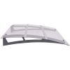Entrétak silver och transparent polykarbonat vidaXL 120 x 90 cm – miniatyr 3
