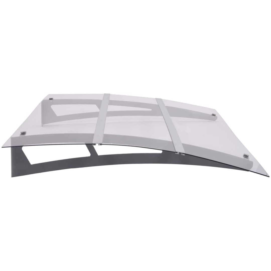 Entrétak silver och transparent polykarbonat vidaXL 120 x 90 cm – bild 3