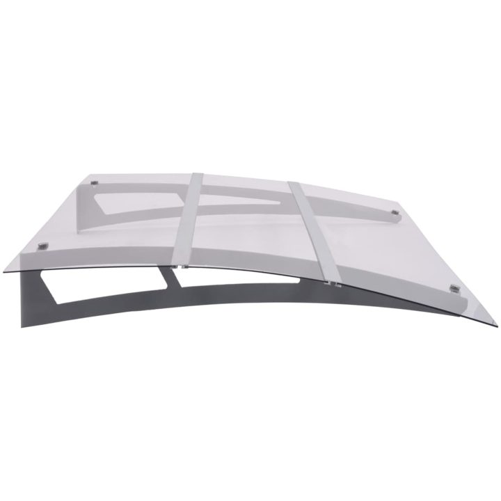 Entrétak silver och transparent polykarbonat vidaXL 120 x 90 cm – bild 3
