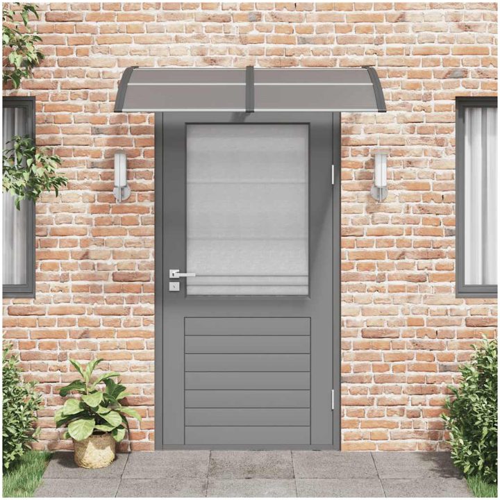 Entrétak svart 150x75 cm polykarbonat vidaXL 150 x 80 cm – bild 3