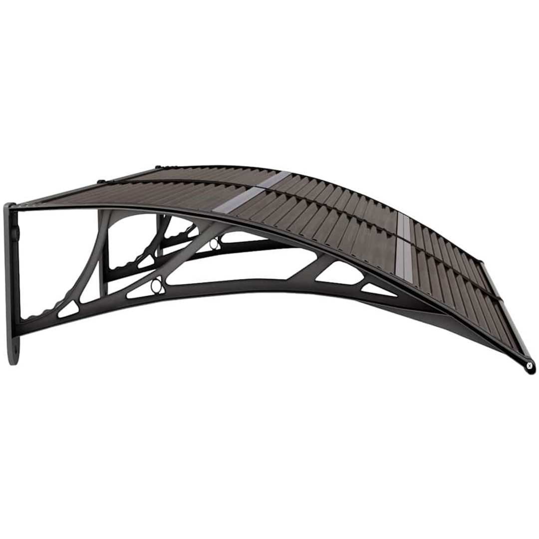 Entrétak svart 150x75 cm polykarbonat vidaXL 150 x 80 cm – bild 5