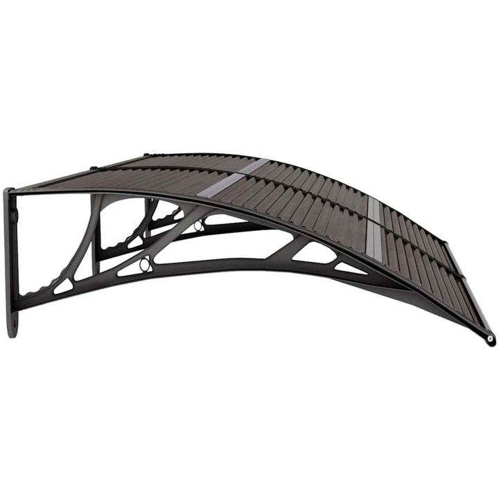 Entrétak svart 150x75 cm polykarbonat vidaXL 150 x 80 cm – bild 5