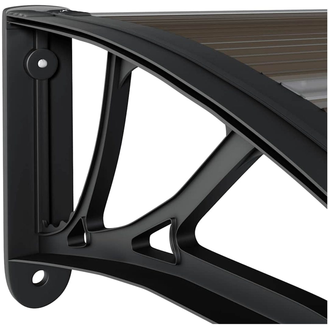 Entrétak svart 150x75 cm polykarbonat vidaXL 150 x 80 cm – bild 6