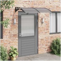 Entrétak svart 150x75 cm polykarbonat vidaXL