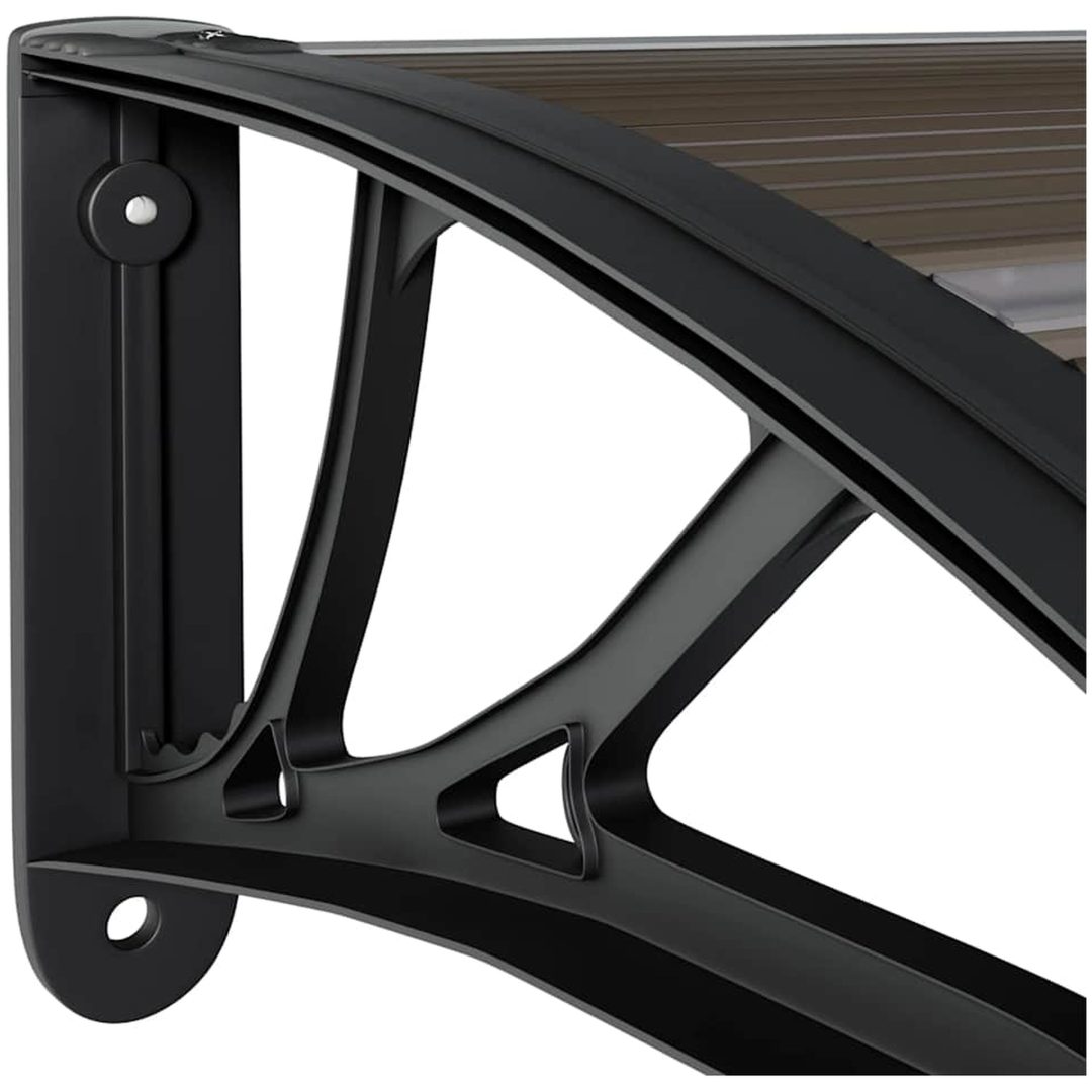 Entrétak svart 300x75 cm polykarbonat vidaXL 300 x 80 cm – bild 6