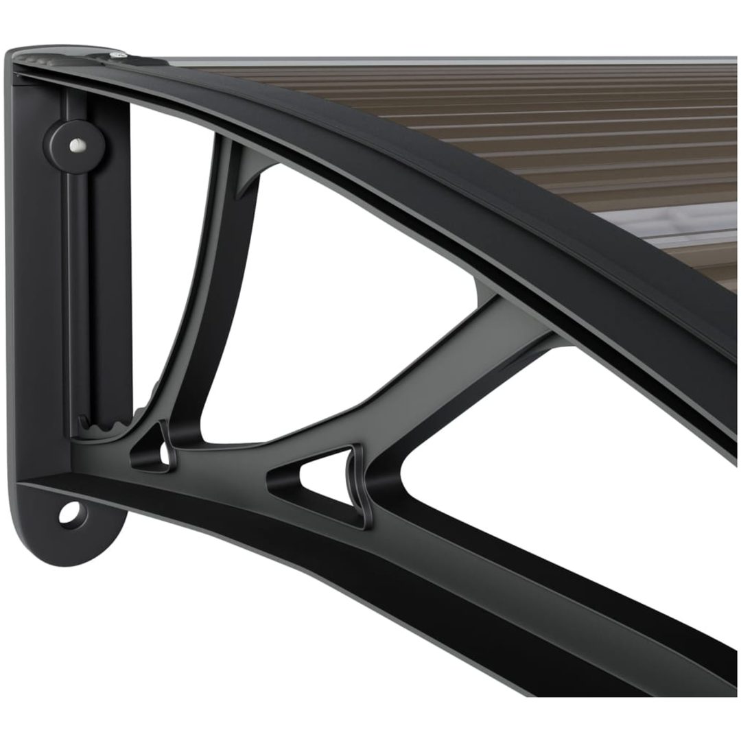 Entrétak svart 350x75 cm polykarbonat vidaXL N/a – bild 5