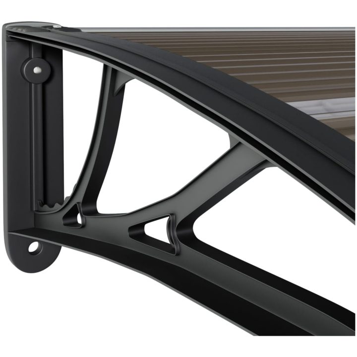 Entrétak svart 350x75 cm polykarbonat vidaXL N/a – bild 5